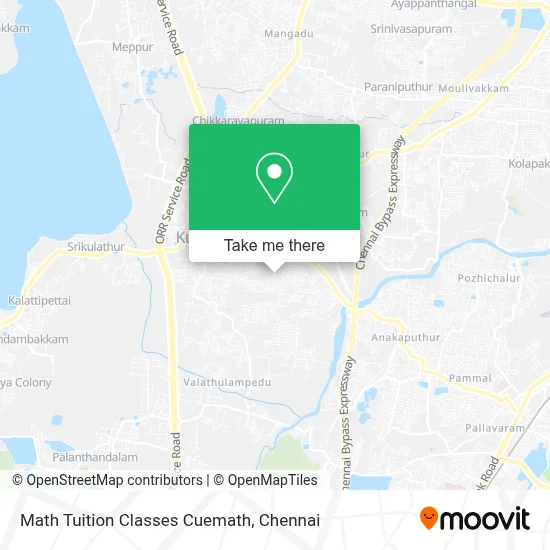 Math Tuition Classes Cuemath map