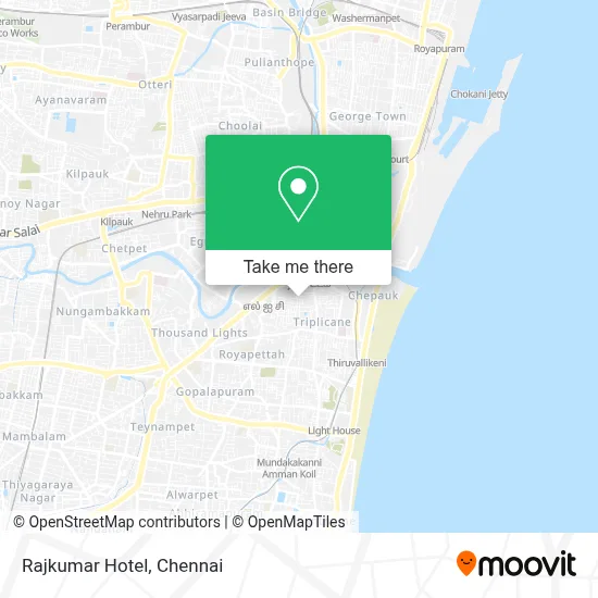 Rajkumar Hotel map