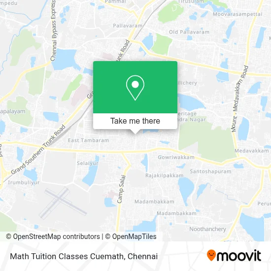 Math Tuition Classes Cuemath map