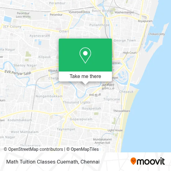 Math Tuition Classes Cuemath map