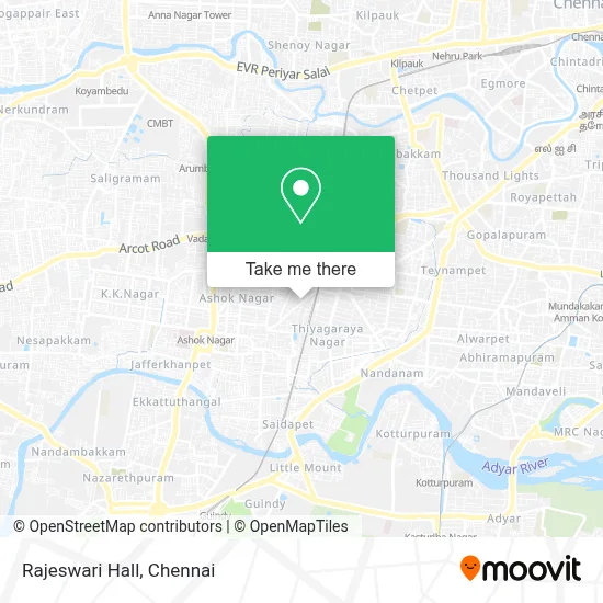 Rajeswari Hall map