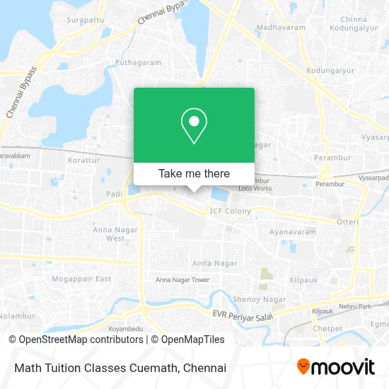 Math Tuition Classes Cuemath map