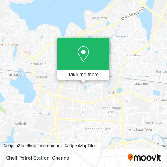 Shell Petrol Bunk map