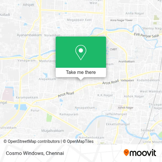 Cosmo Windows map