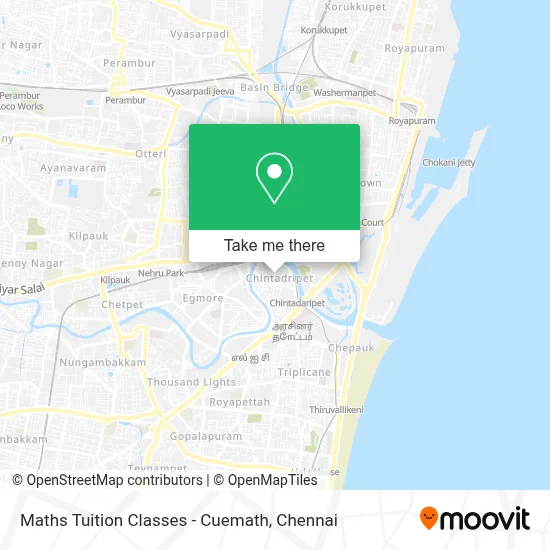 Maths Tuition Classes - Cuemath map