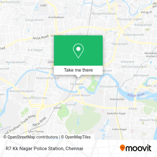 R7 Kk Nagar Police Station map
