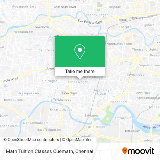 Math Tuition Classes Cuemath map