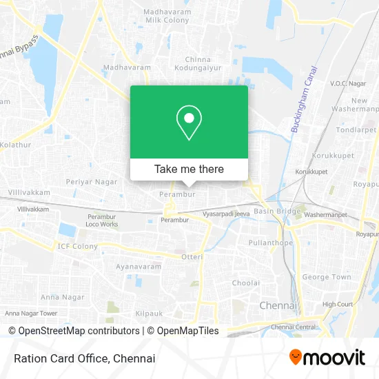 Ration Card Office map