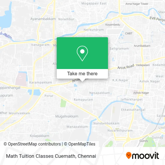 Math Tuition Classes Cuemath map