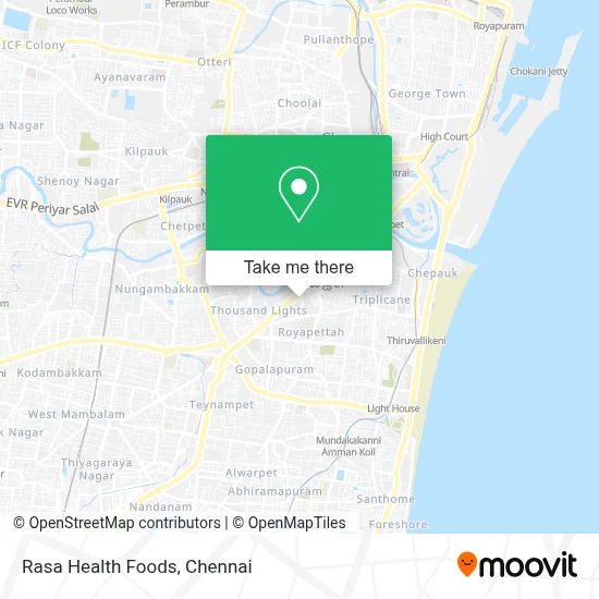 Rasa Health Foods map