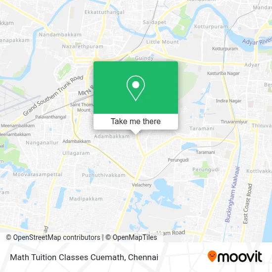 Math Tuition Classes Cuemath map