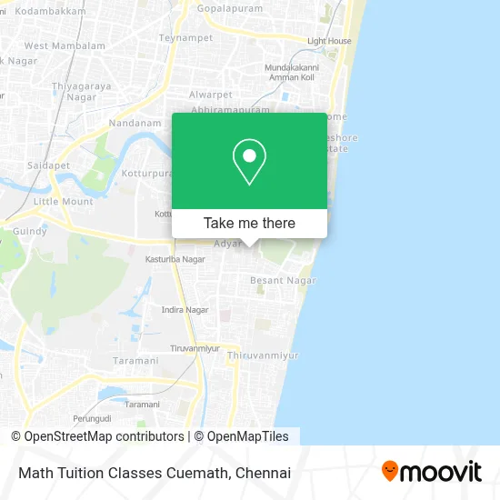 Math Tuition Classes Cuemath map
