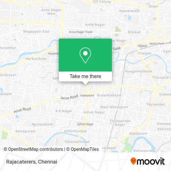 Rajacaterers map