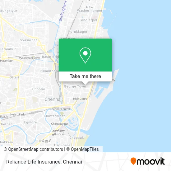 Reliance Life Insurance map