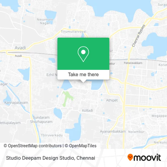 Studio Deepam Design Studio map