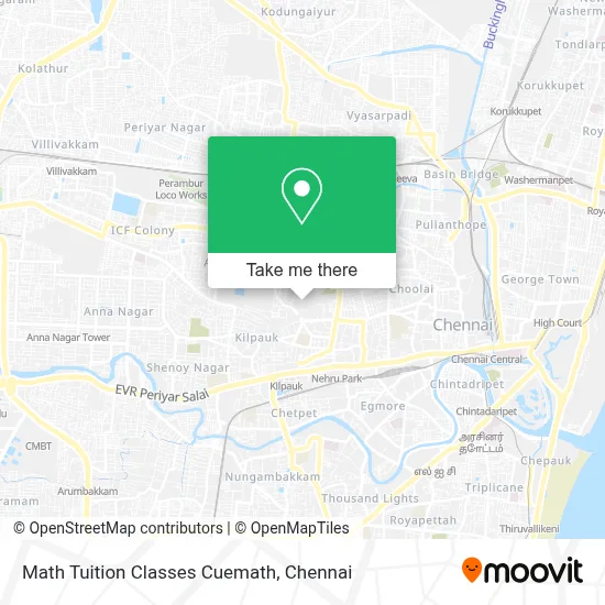 Math Tuition Classes Cuemath map