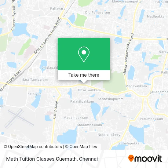 Math Tuition Classes Cuemath map
