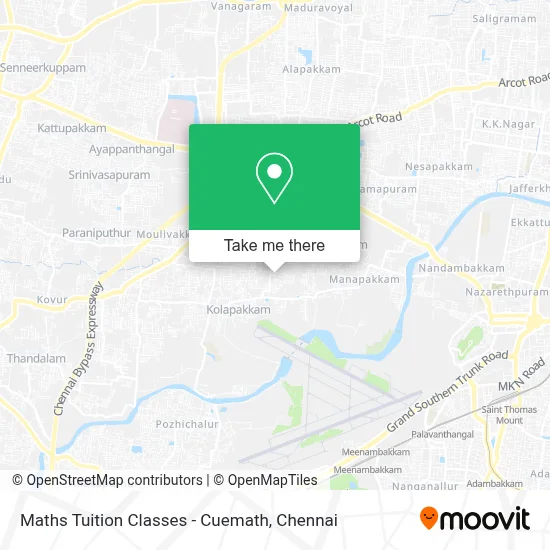 Maths Tuition Classes - Cuemath map