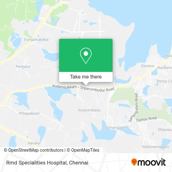 Rmd Specialities Hospital map