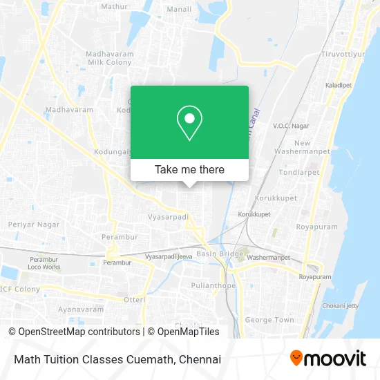 Math Tuition Classes Cuemath map