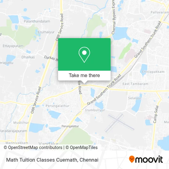 Math Tuition Classes Cuemath map