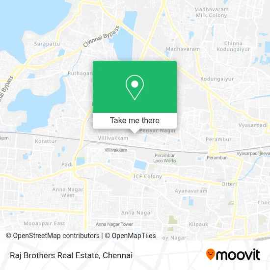 Raj Brothers Real Estate map