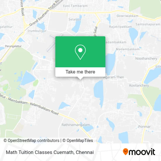 Math Tuition Classes Cuemath map