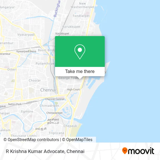 R Krishna Kumar Advocate map