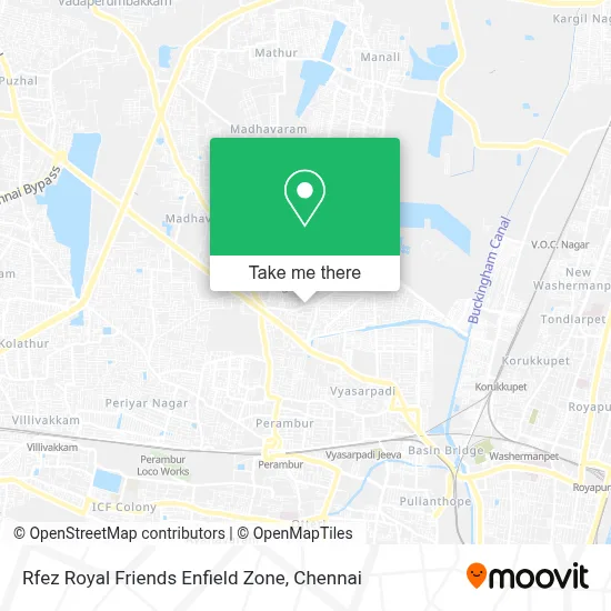 Rfez Royal Friends Enfield Zone map
