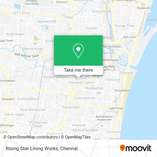 Rising Star Lining Works map