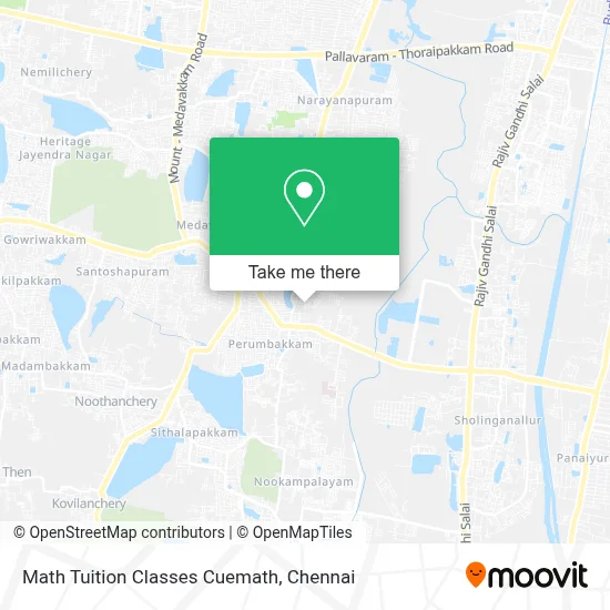 Math Tuition Classes Cuemath map