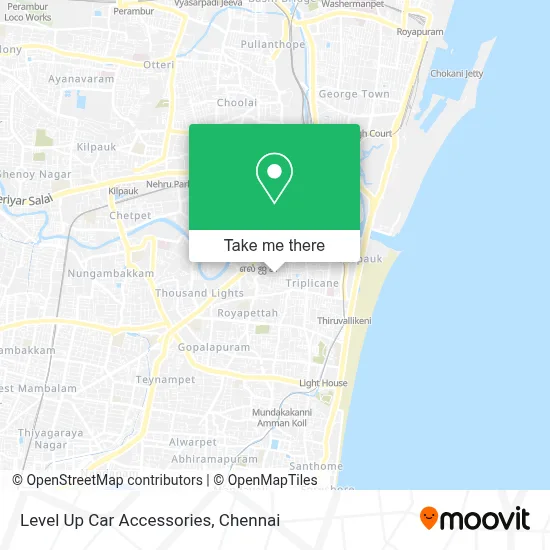 Level Up Car Accessories map