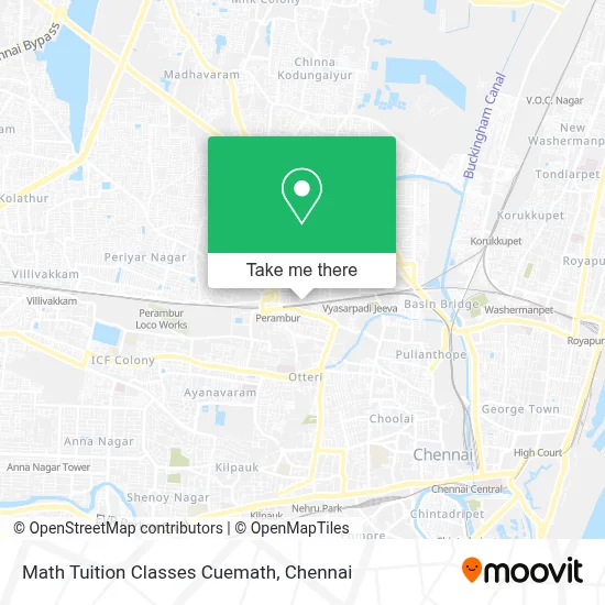 Math Tuition Classes Cuemath map