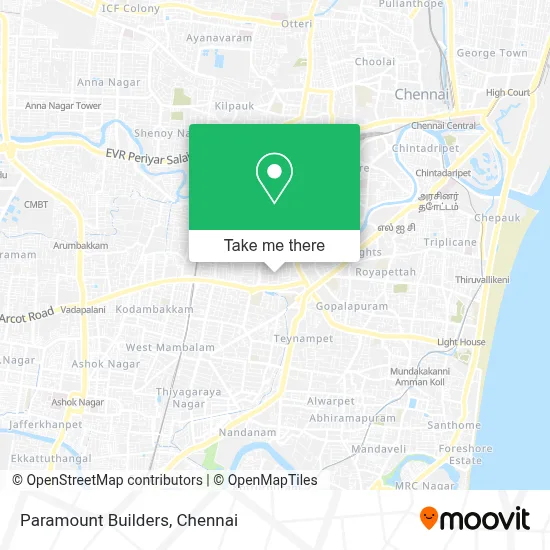 Paramount Builders map