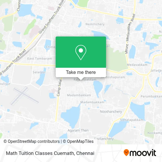Math Tuition Classes Cuemath map