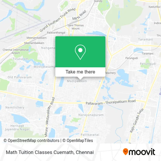 Math Tuition Classes Cuemath map