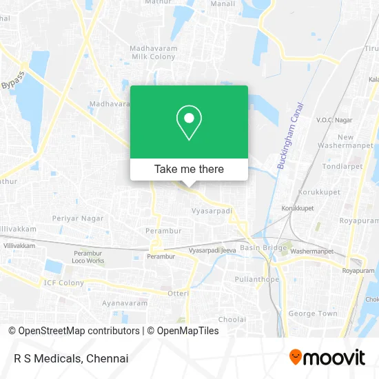 R S Medicals map