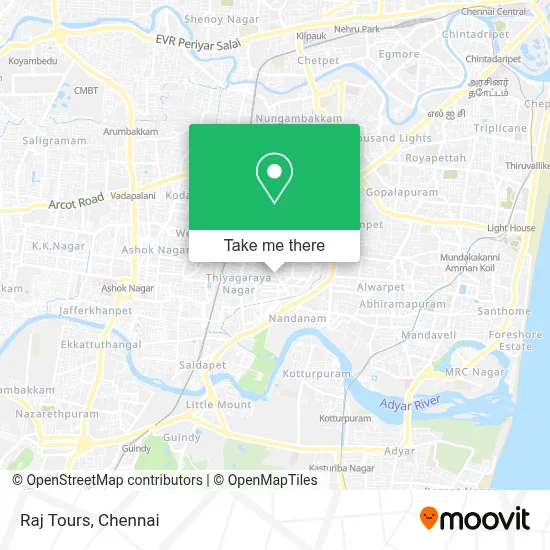 Raj Tours map