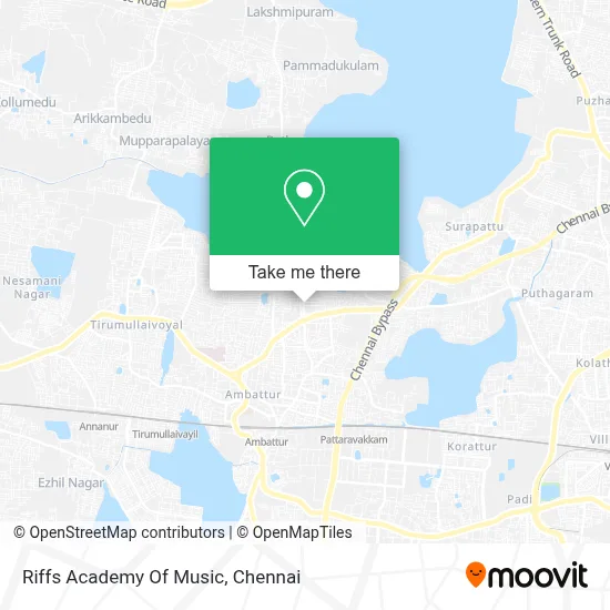 Riffs Academy Of Music map