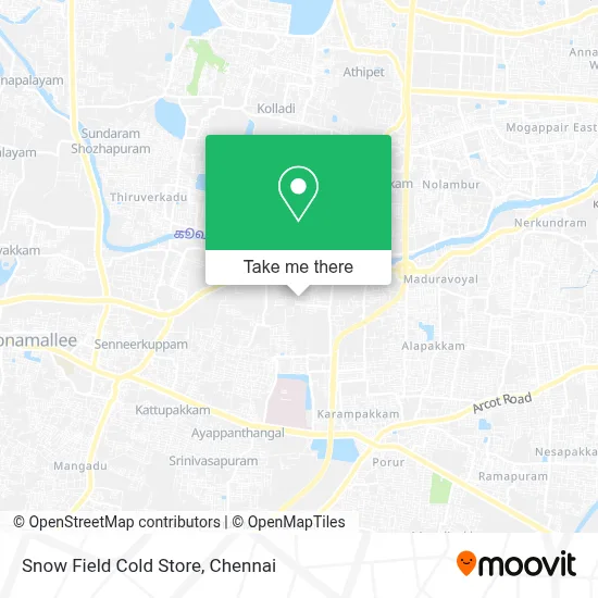 Snow Field Cold Store map