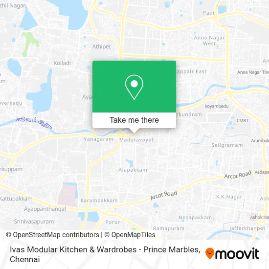 Ivas Modular Kitchen & Wardrobes - Prince Marbles map