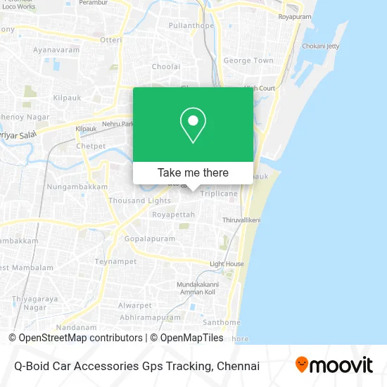 Q-Boid Car Accessories Gps Tracking map