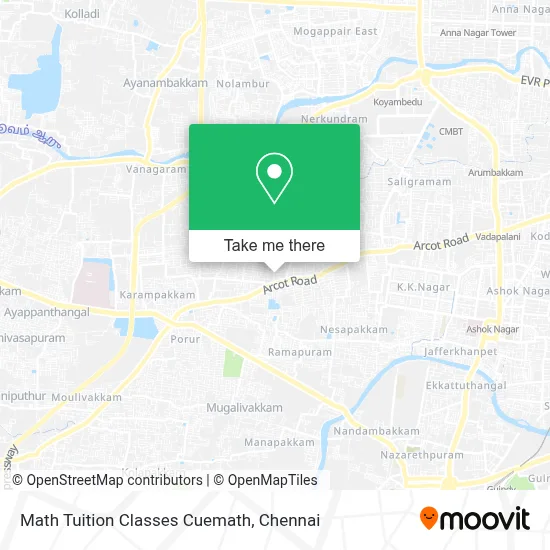 Math Tuition Classes Cuemath map