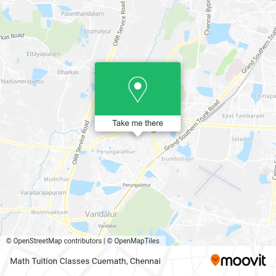 Math Tuition Classes Cuemath map