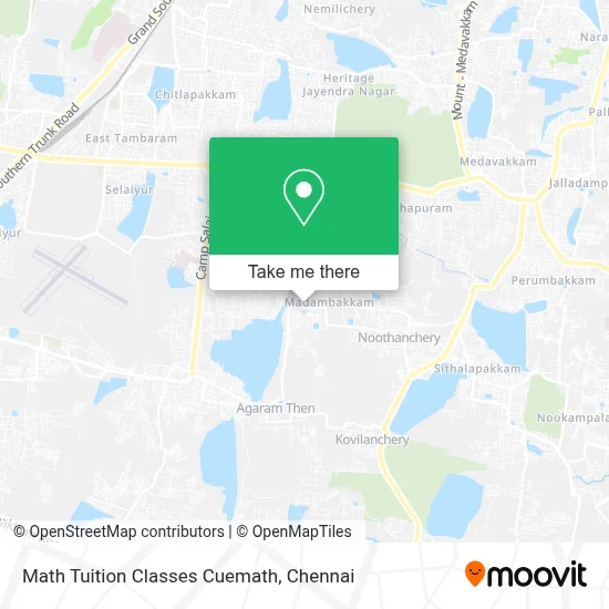 Math Tuition Classes Cuemath map