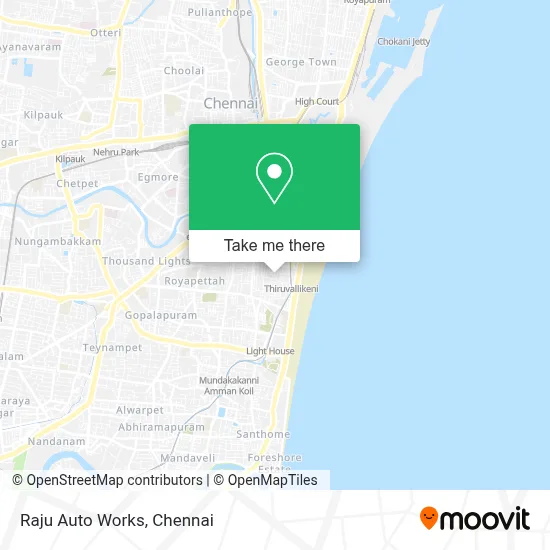 Raju Auto Works map