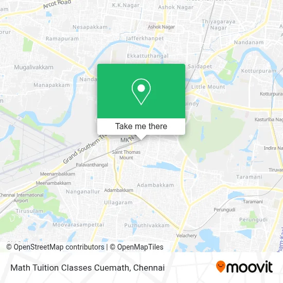 Math Tuition Classes Cuemath map