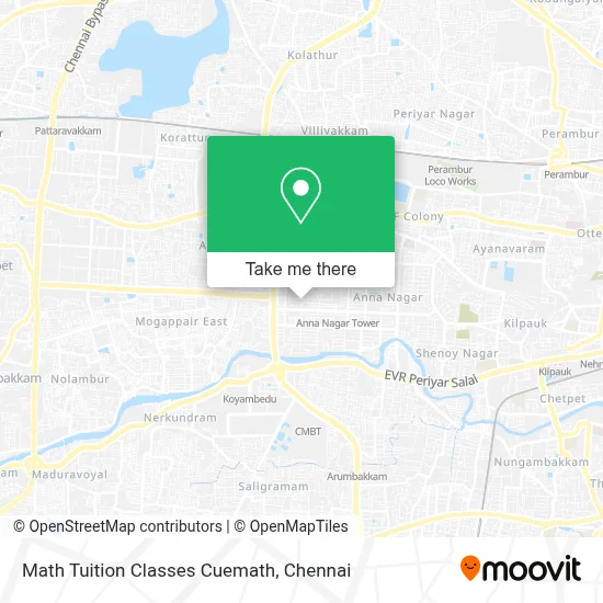 Math Tuition Classes Cuemath map