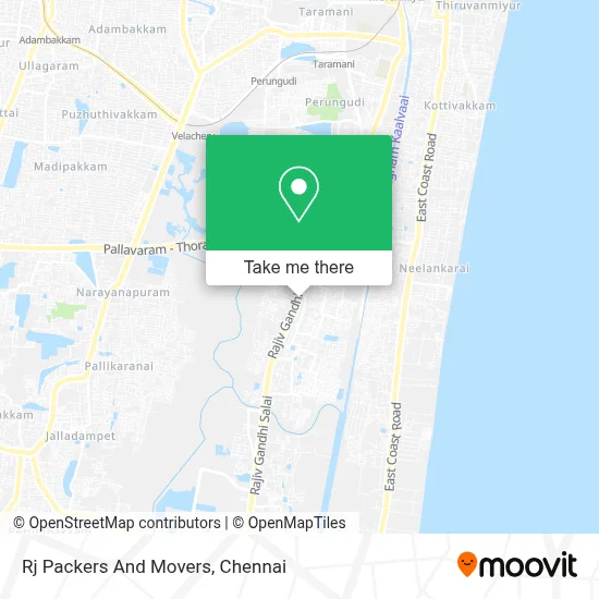 Rj Packers And Movers map