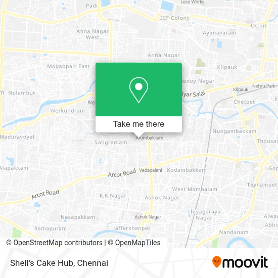 Shell's Cake Hub map